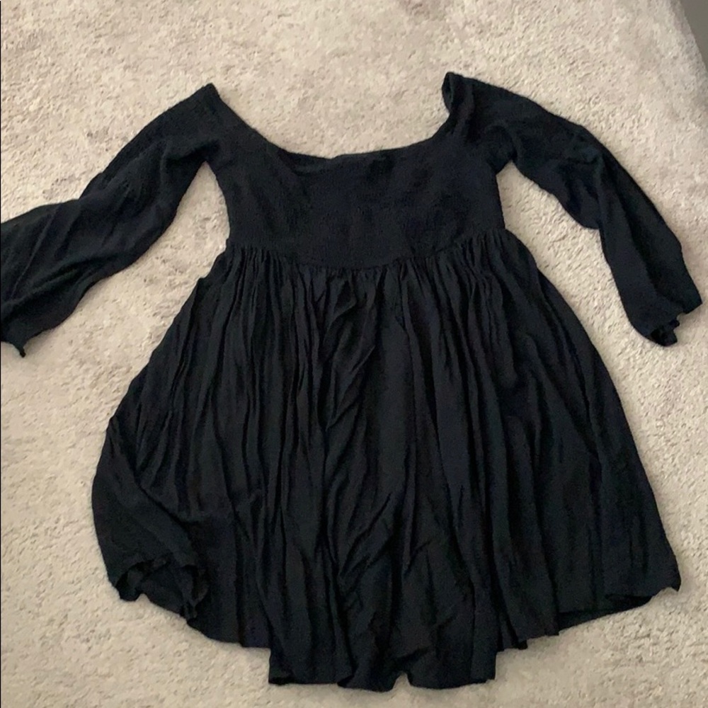 Black off the shoulders dress